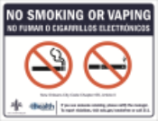 8.5" x 11" MaxMetal Sign - No Smoking NOLA - SPANISH